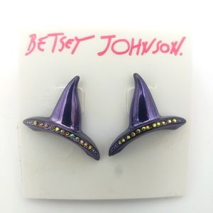 💃Betsey Johnson🧙‍♂️Witch Hat Earrings